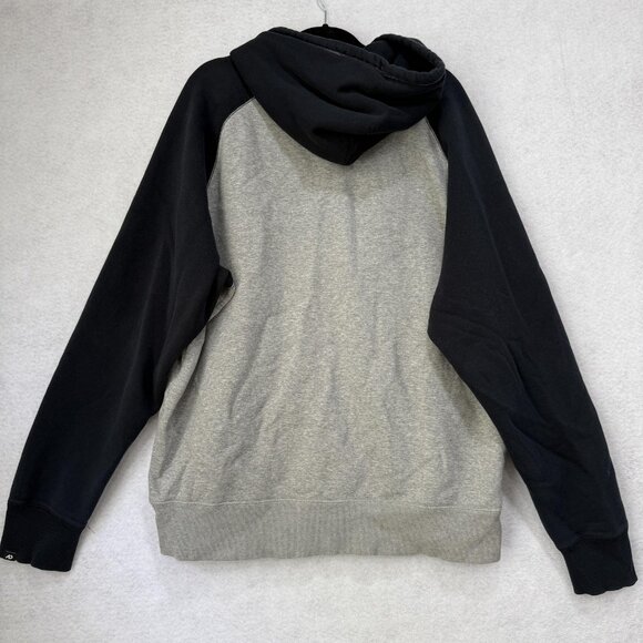 Nike Hoodie Mens 2XL Gray Black Full Zip Athletic Dept Spell Out Sweatshirt - Picture 13 of 15